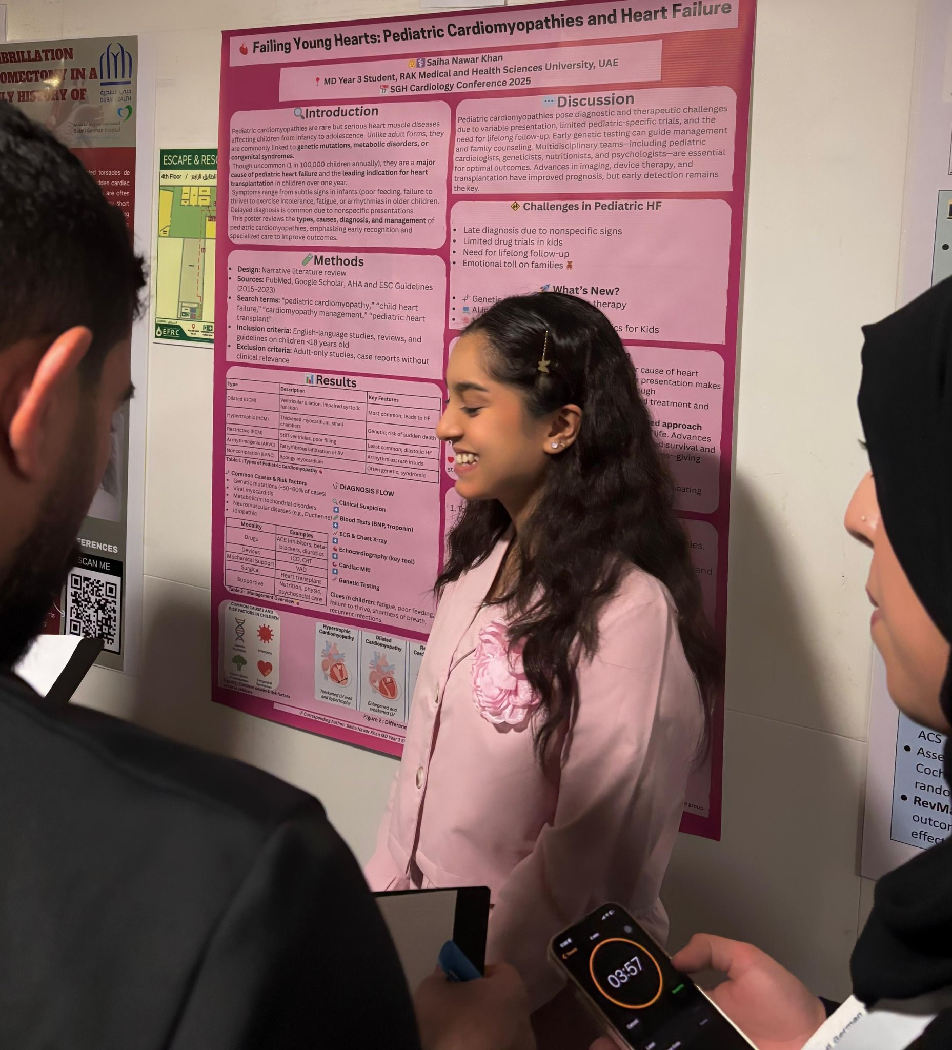 Congratulations to Ms. Saiha Nawar Khan for Winning the Cardiology Conference Poster Award 2025