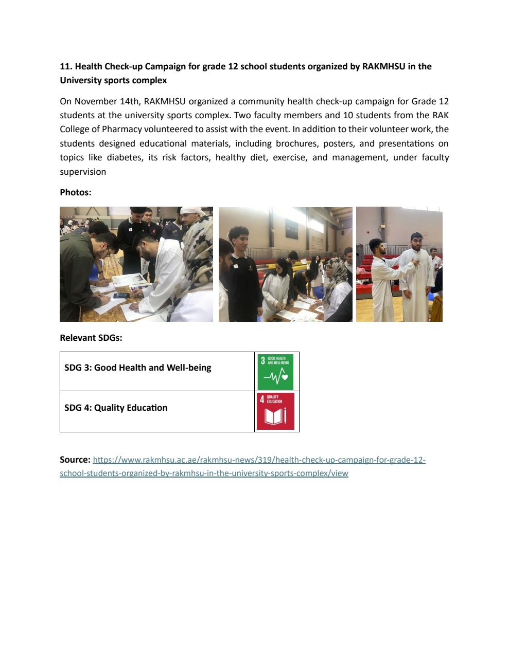 Sustainability student engagement at RAKMHSU — photo 10