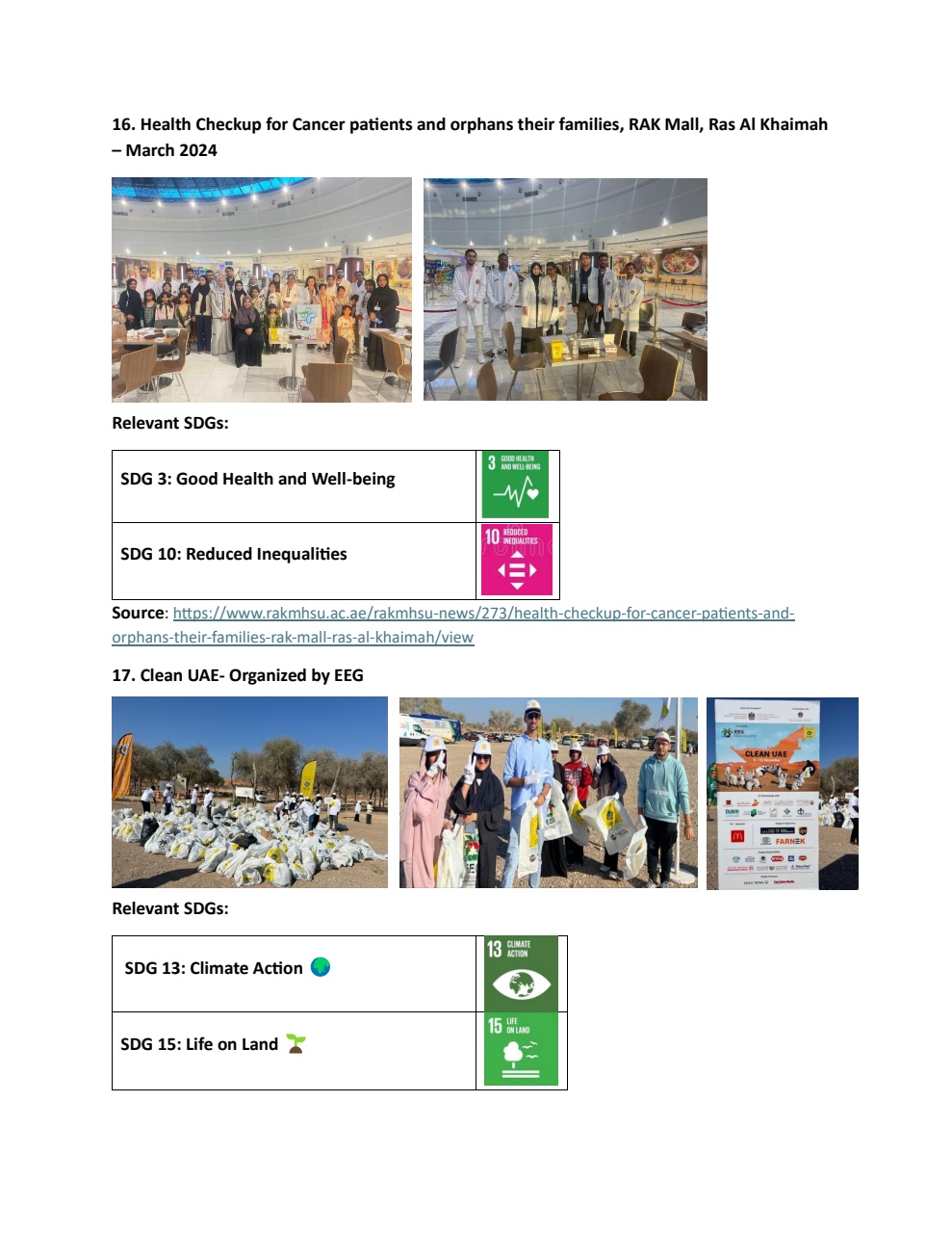 Sustainability student engagement at RAKMHSU — photo 15
