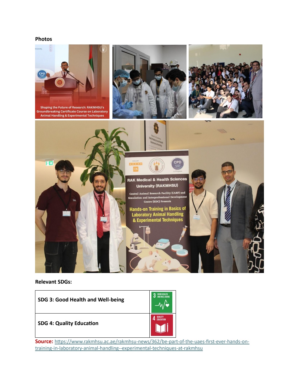 Sustainability student engagement at RAKMHSU — photo 8
