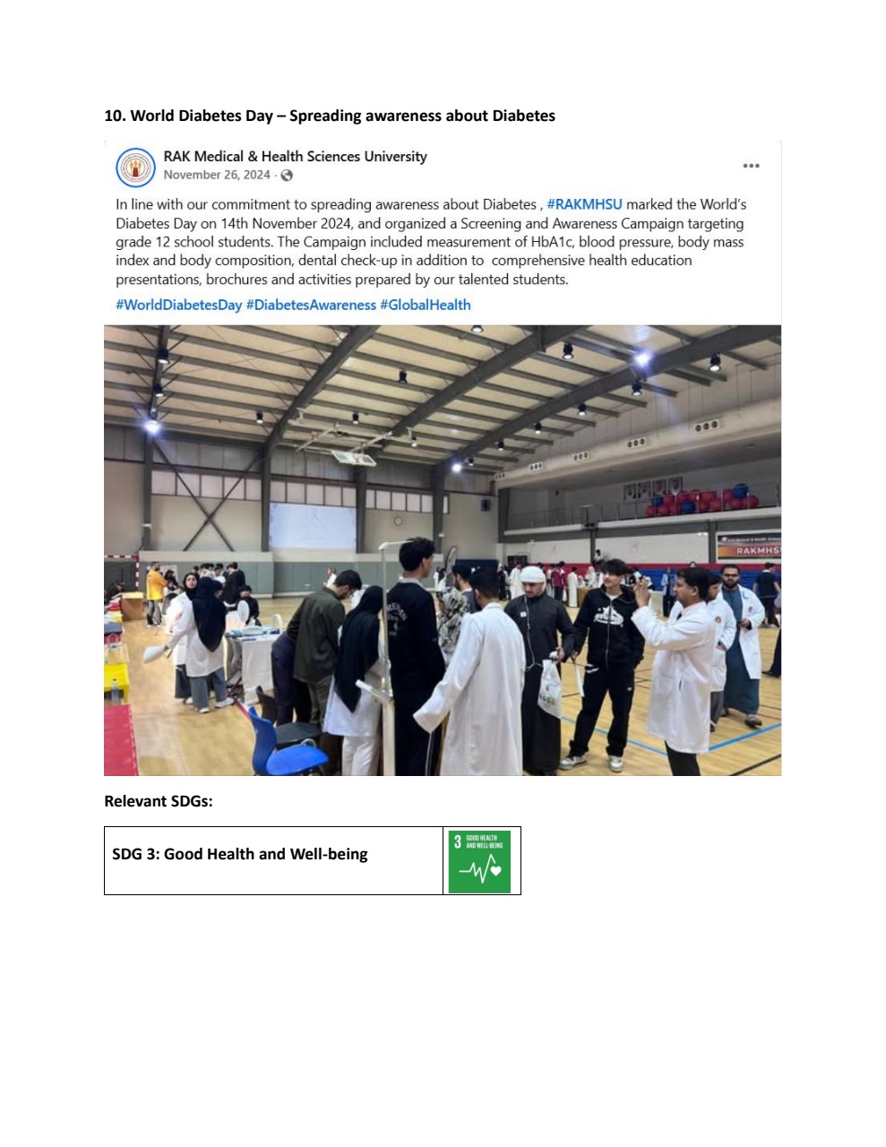 Sustainability student engagement at RAKMHSU — photo 9