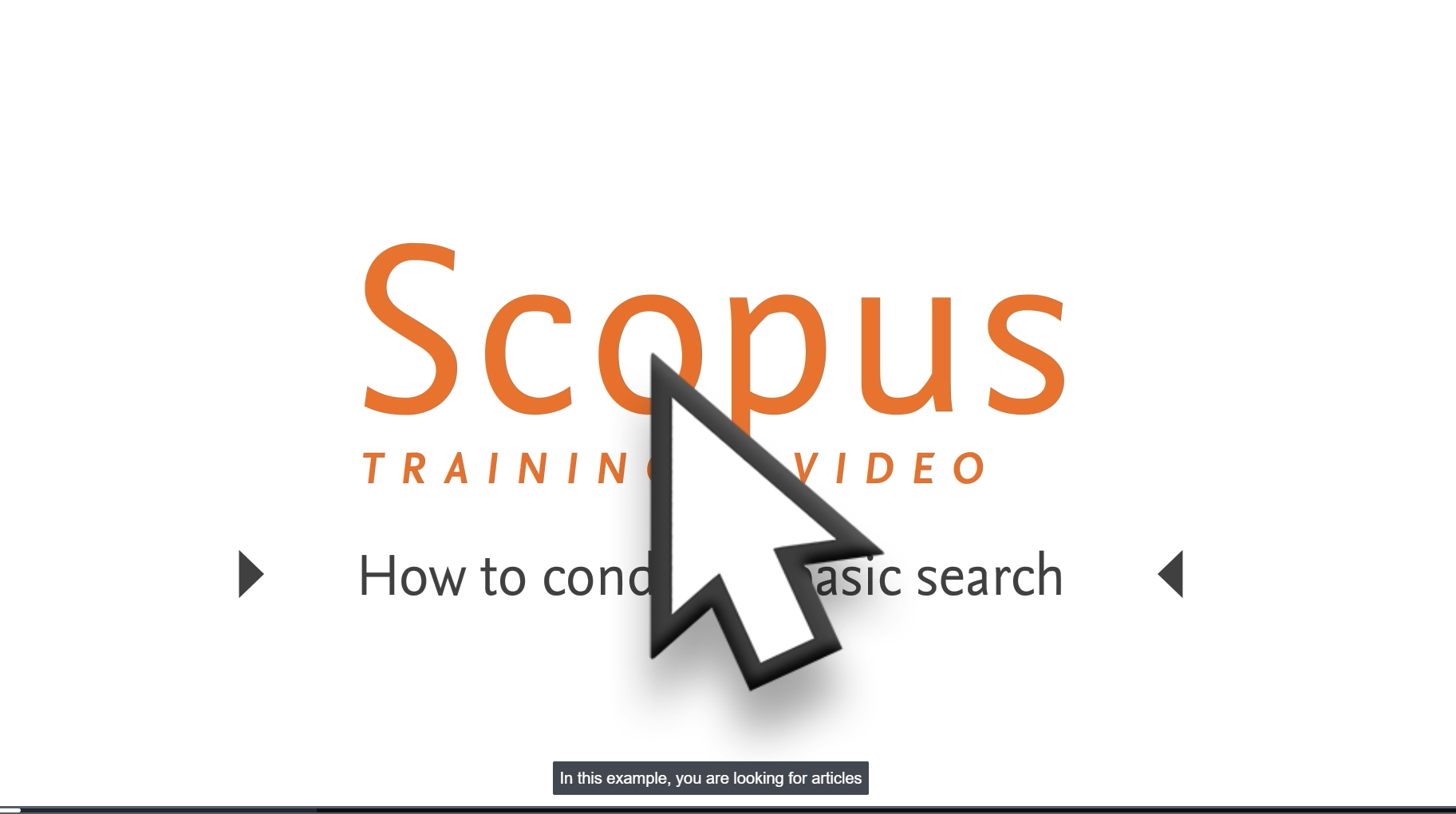 Scopus - Training