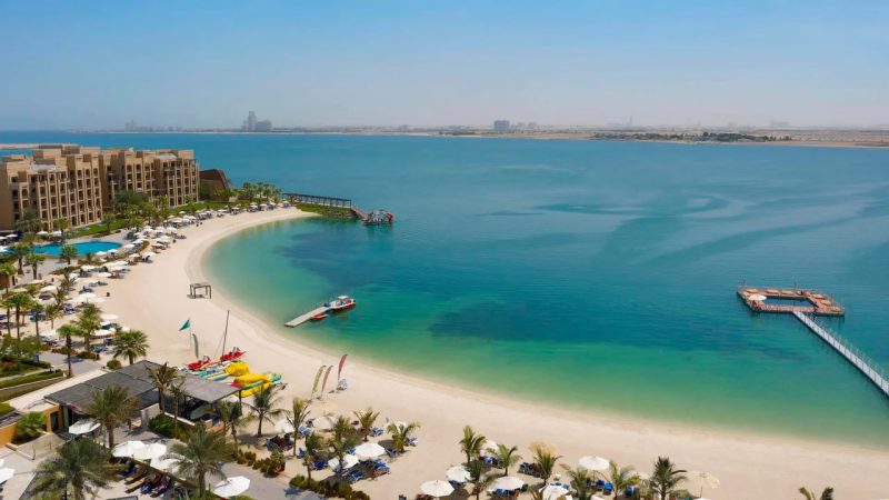 Beachfront resort and turquoise waters in Ras Al Khaimah