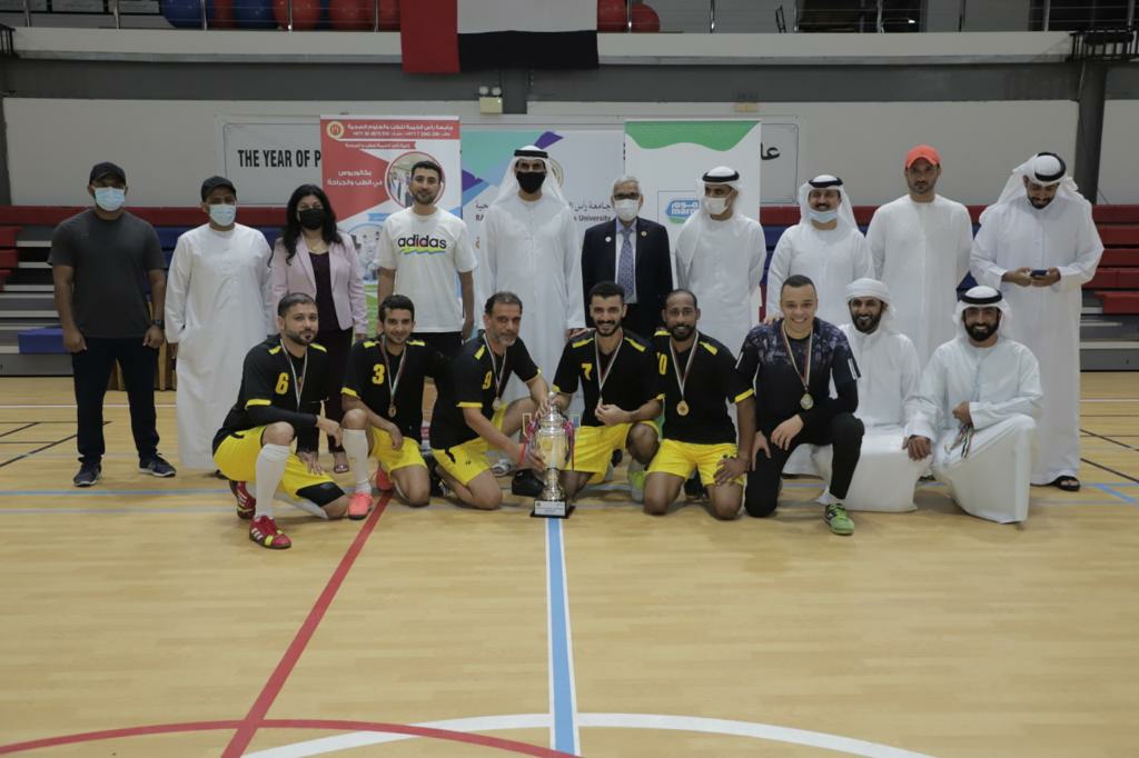 Crowning the winning teams of the football championship for government institutions in Ras Al Khaimah