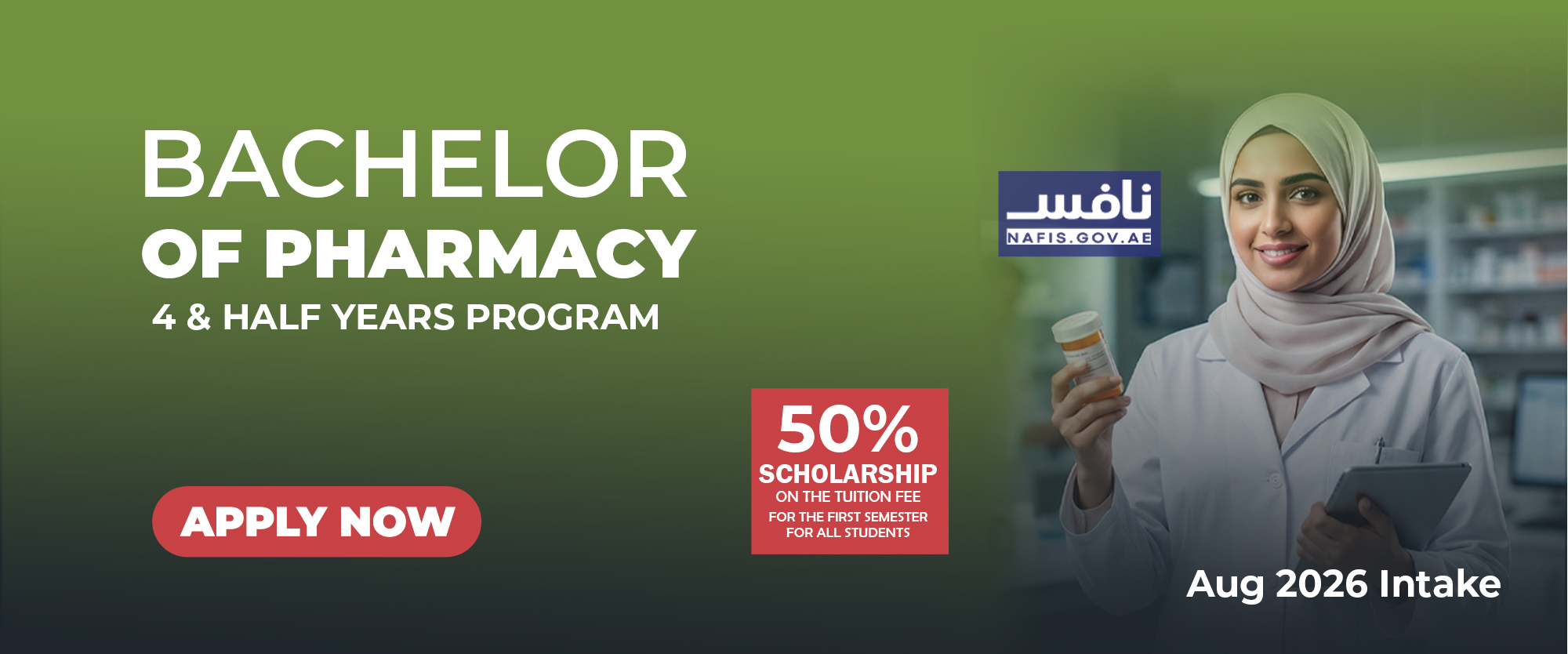 Admission Open for BPharm program