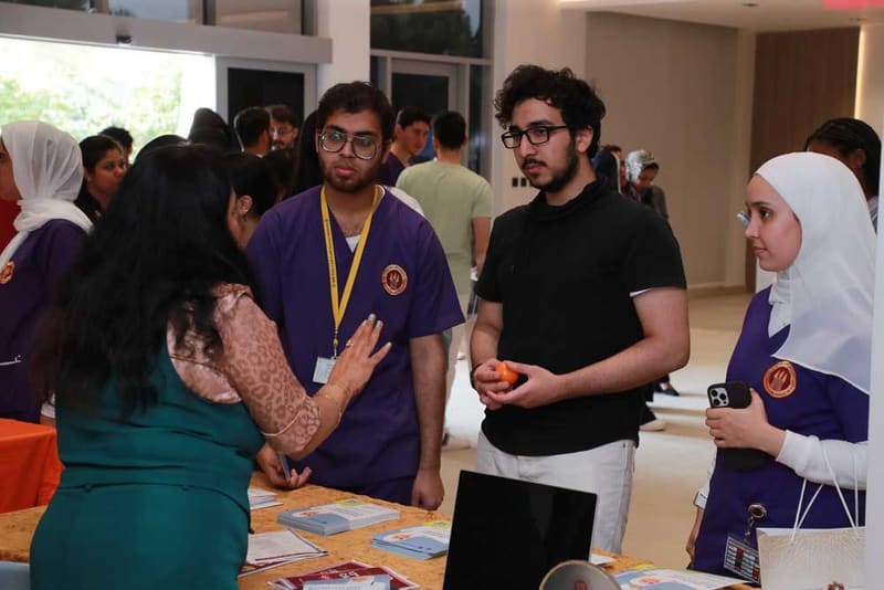 13th Career Fair 2023 at RAK Medical & Health Sciences University, 2023-24 — photograph 17 of 40