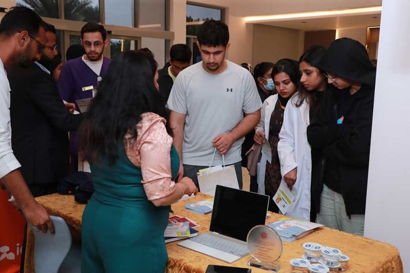 13th Career Fair 2023 at RAK Medical & Health Sciences University, 2023-24 — photograph 19 of 40