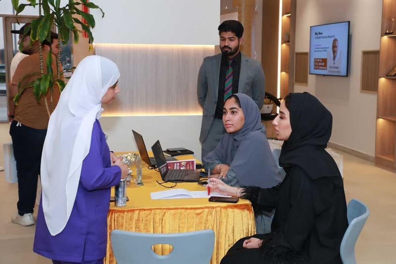 13th Career Fair 2023 at RAK Medical & Health Sciences University, 2023-24 — photograph 21 of 40