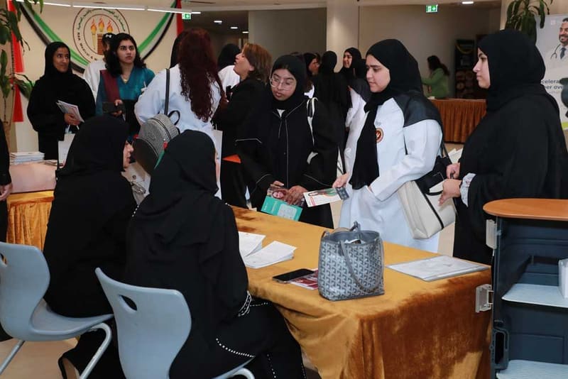 13th Career Fair 2023 at RAK Medical & Health Sciences University, 2023-24 — photograph 27 of 40