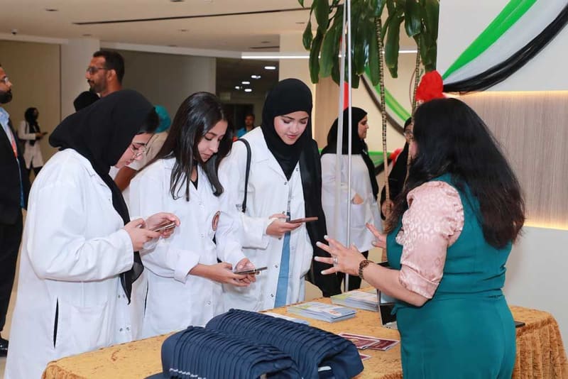 13th Career Fair 2023 at RAK Medical & Health Sciences University, 2023-24 — photograph 29 of 40