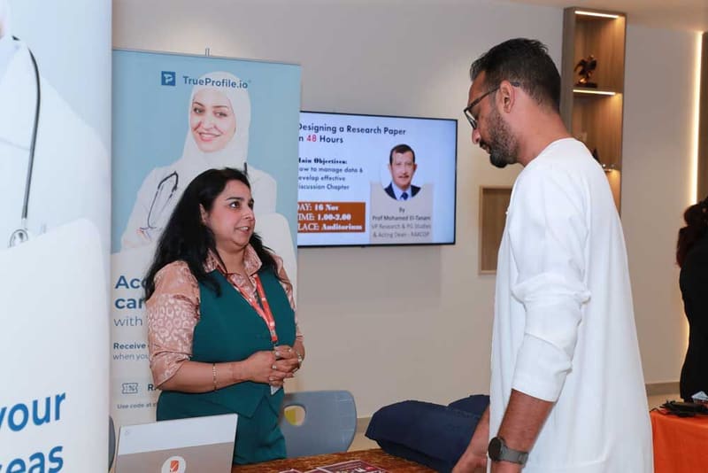 13th Career Fair 2023 at RAK Medical & Health Sciences University, 2023-24 — photograph 32 of 40