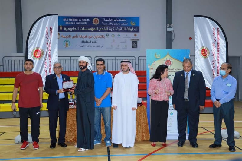 2nd RAKMHSU RAK Goverement Football Tournament 2022 at RAK Medical & Health Sciences University, 2021-22 — photograph 8 of 27