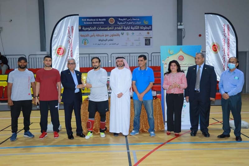 2nd RAKMHSU RAK Goverement Football Tournament 2022 at RAK Medical & Health Sciences University, 2021-22 — photograph 9 of 27
