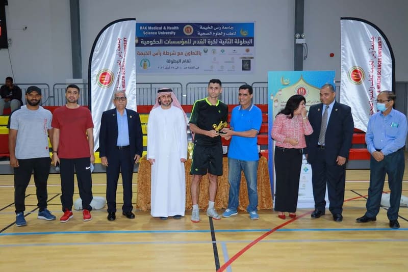 2nd RAKMHSU RAK Goverement Football Tournament 2022 at RAK Medical & Health Sciences University, 2021-22 — photograph 10 of 27