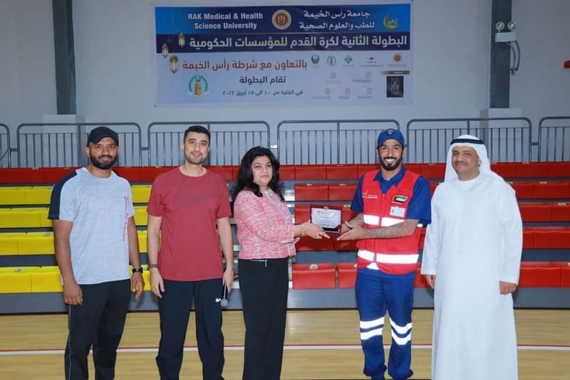 2nd RAKMHSU RAK Goverement Football Tournament 2022 at RAK Medical & Health Sciences University, 2021-22 — photograph 24 of 27