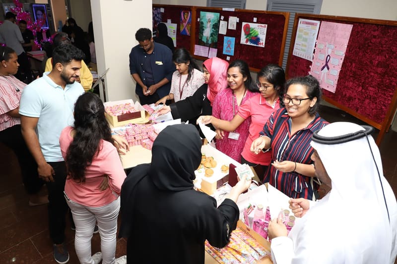 Breast Cancer Awareness Month Pink Oct. 2019 at RAK Medical & Health Sciences University, 2019-20 — photograph 2 of 31