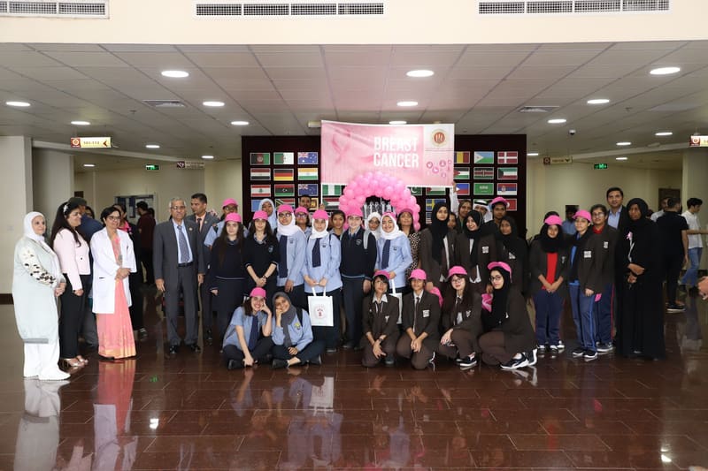 Breast Cancer Awareness Month Pink Oct. 2019 at RAK Medical & Health Sciences University, 2019-20 — photograph 5 of 31