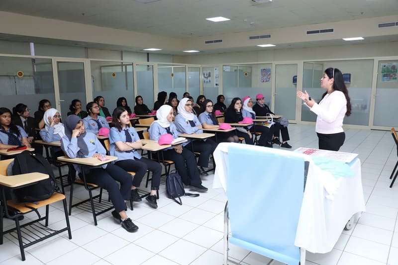 Breast Cancer Awareness Month Pink Oct. 2019 at RAK Medical & Health Sciences University, 2019-20 — photograph 12 of 31