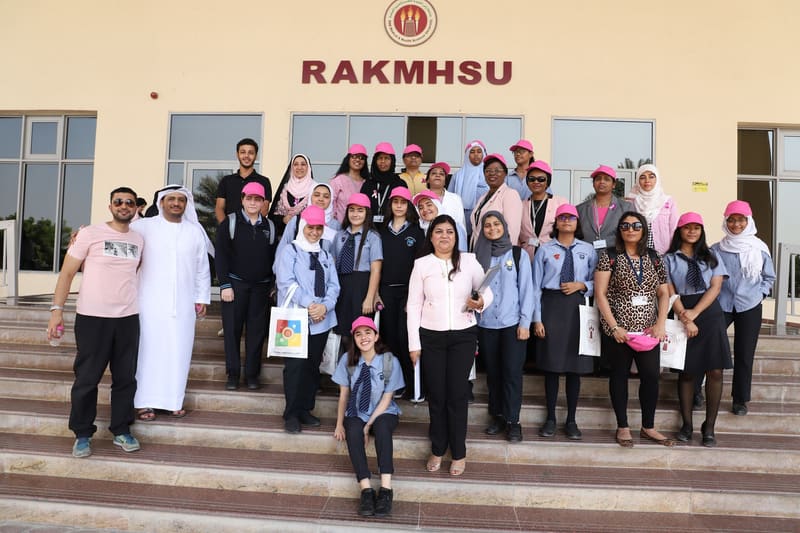 Breast Cancer Awareness Month Pink Oct. 2019 at RAK Medical & Health Sciences University, 2019-20 — photograph 16 of 31