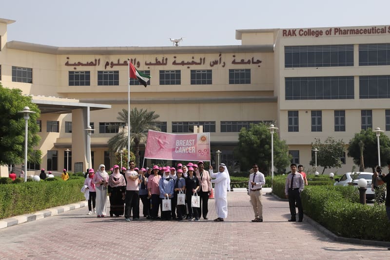 Breast Cancer Awareness Month Pink Oct. 2019 at RAK Medical & Health Sciences University, 2019-20 — photograph 17 of 31