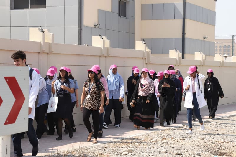 Breast Cancer Awareness Month Pink Oct. 2019 at RAK Medical & Health Sciences University, 2019-20 — photograph 19 of 31