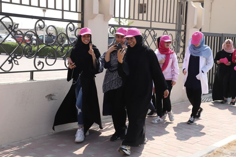 Breast Cancer Awareness Month Pink Oct. 2019 at RAK Medical & Health Sciences University, 2019-20 — photograph 22 of 31