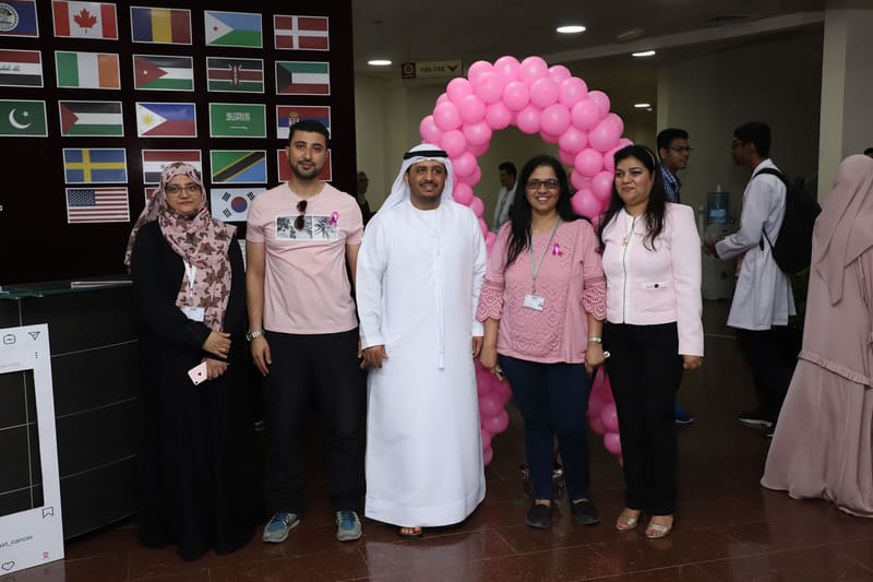 Breast Cancer Awareness Month Pink Oct. 2019 at RAK Medical & Health Sciences University, 2019-20 — photograph 24 of 31