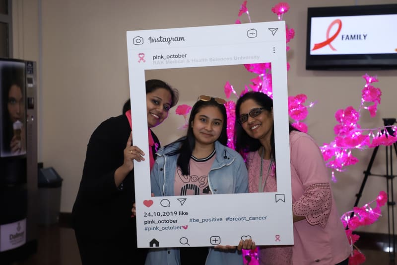 Breast Cancer Awareness Month Pink Oct. 2019 at RAK Medical & Health Sciences University, 2019-20 — photograph 26 of 31