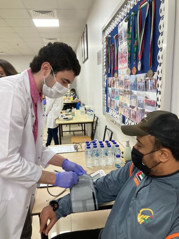 Breast cancer awareness at RAK Medical & Health Sciences University, 2021-22 — photograph 2 of 4