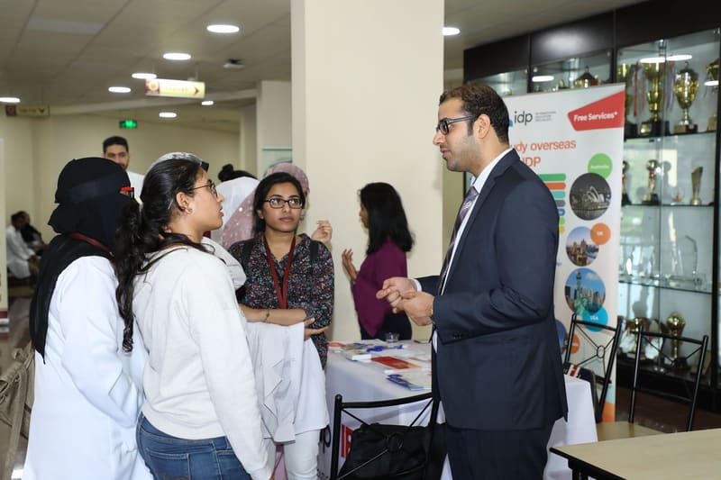 Career Fair 2018 at RAK Medical & Health Sciences University, 2018-19 — photograph 13 of 20