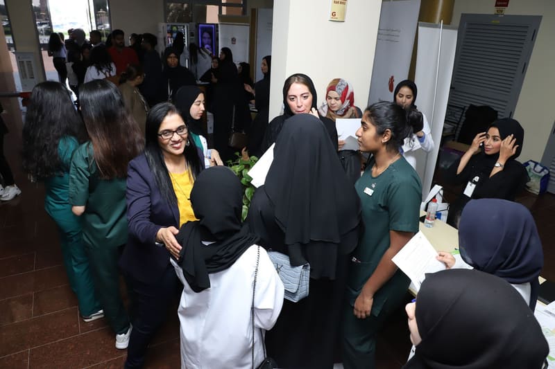 Career Fair 2019 at RAK Medical & Health Sciences University, 2019-20 — photograph 8 of 20