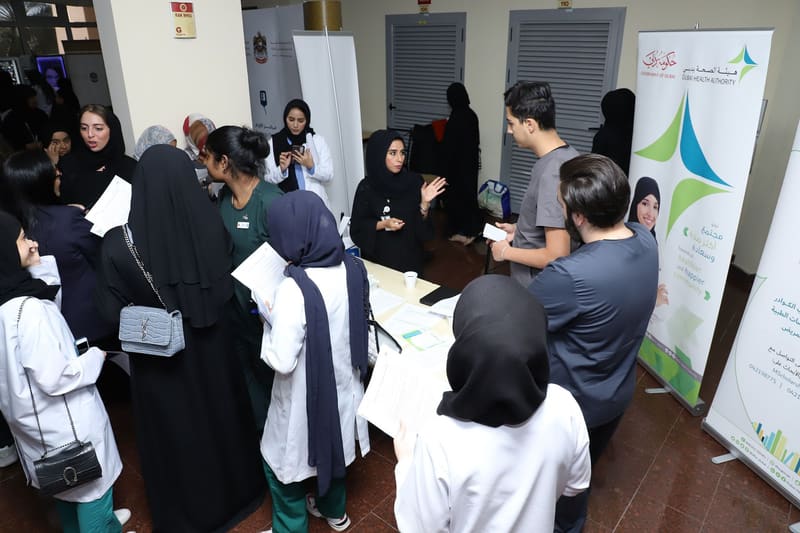 Career Fair 2019 at RAK Medical & Health Sciences University, 2019-20 — photograph 9 of 20