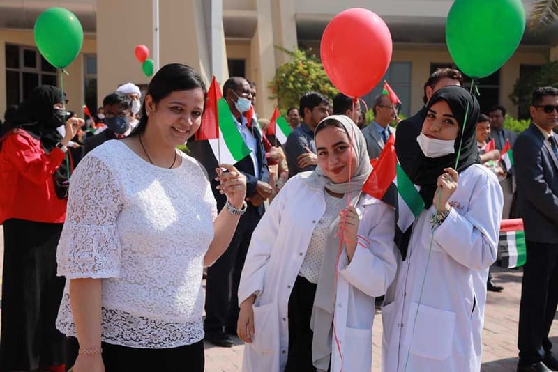 FLAG DAY 2022 at RAK Medical & Health Sciences University, 2022-23 — photograph 2 of 20