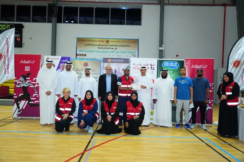 Fourth RAKMHSU Government football Tournament 2024 at RAK Medical & Health Sciences University, 2023-24 — photograph 2 of 20