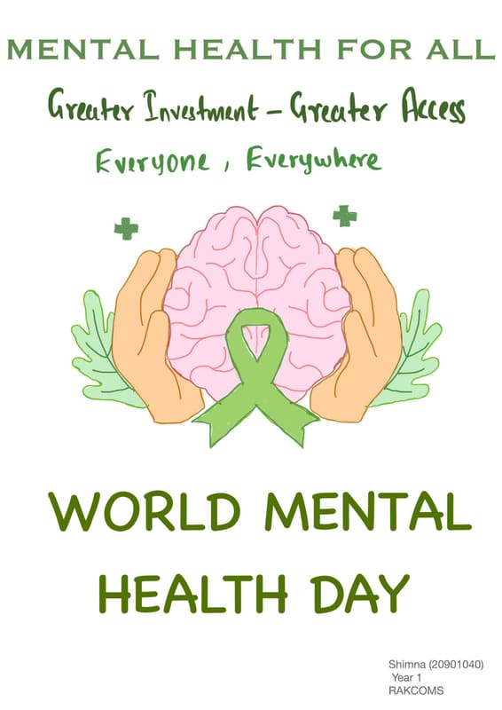 Mental Health Day-2020 at RAK Medical & Health Sciences University, 2020-21 — photograph 5 of 6
