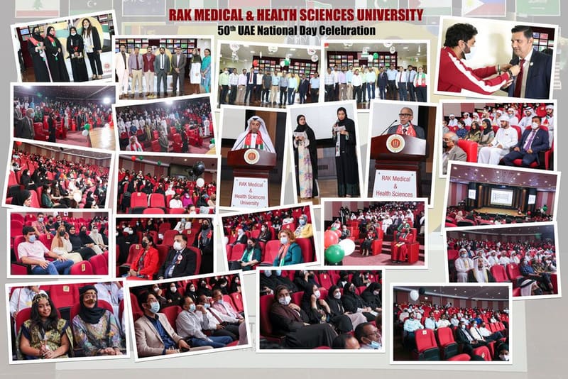 RAKMHSU celebration of the 50th UAE National Day at RAK Medical & Health Sciences University, 2021-22 — photograph 2 of 52