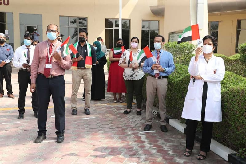 RAKMHSU celebration of  UAE Flag Day 2021 Photos at RAK Medical & Health Sciences University, 2021-22 — photograph 7 of 44