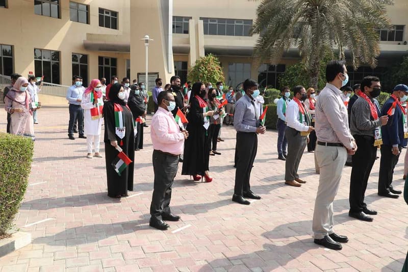 RAKMHSU celebration of  UAE Flag Day 2021 Photos at RAK Medical & Health Sciences University, 2021-22 — photograph 11 of 44