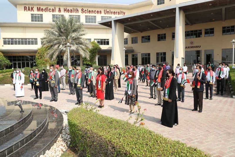 RAKMHSU celebration of  UAE Flag Day 2021 Photos at RAK Medical & Health Sciences University, 2021-22 — photograph 13 of 44