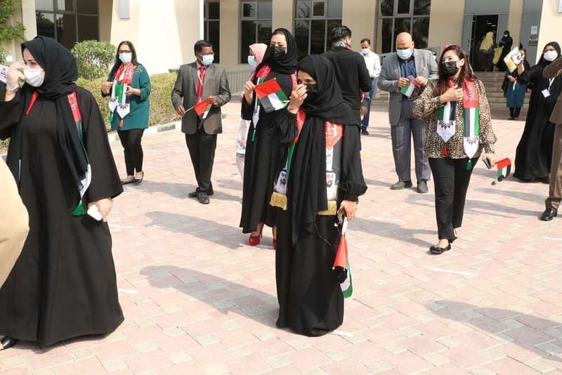 RAKMHSU celebration of  UAE Flag Day 2021 Photos at RAK Medical & Health Sciences University, 2021-22 — photograph 18 of 44