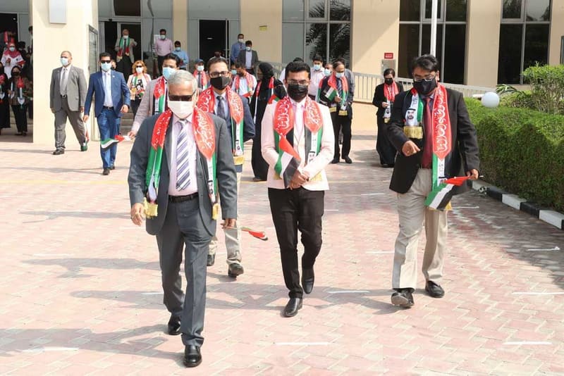 RAKMHSU celebration of  UAE Flag Day 2021 Photos at RAK Medical & Health Sciences University, 2021-22 — photograph 20 of 44