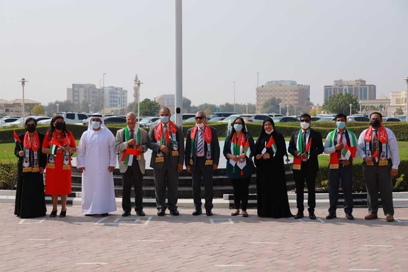 RAKMHSU celebration of  UAE Flag Day 2021 Photos at RAK Medical & Health Sciences University, 2021-22 — photograph 26 of 44