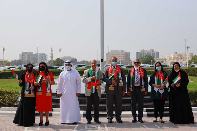 RAKMHSU celebration of  UAE Flag Day 2021 Photos at RAK Medical & Health Sciences University, 2021-22 — photograph 28 of 44