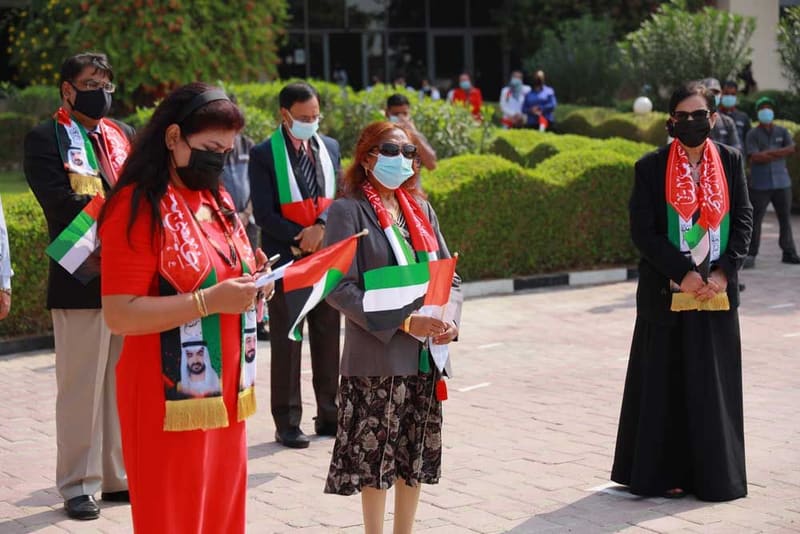 RAKMHSU celebration of  UAE Flag Day 2021 Photos at RAK Medical & Health Sciences University, 2021-22 — photograph 31 of 44
