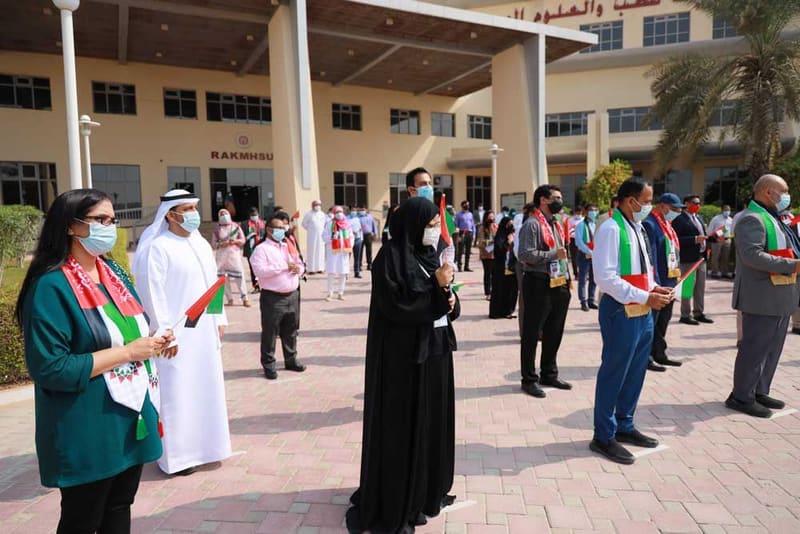 RAKMHSU celebration of  UAE Flag Day 2021 Photos at RAK Medical & Health Sciences University, 2021-22 — photograph 32 of 44
