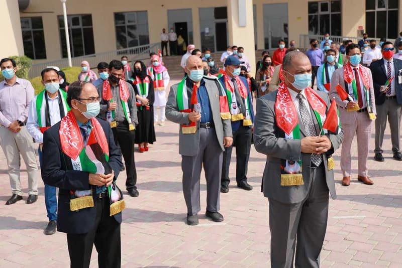 RAKMHSU celebration of  UAE Flag Day 2021 Photos at RAK Medical & Health Sciences University, 2021-22 — photograph 33 of 44