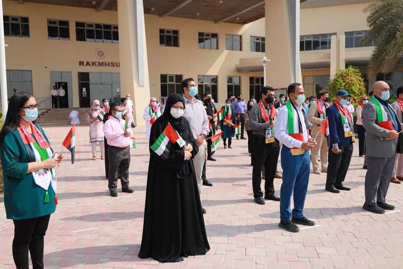 RAKMHSU celebration of  UAE Flag Day 2021 Photos at RAK Medical & Health Sciences University, 2021-22 — photograph 37 of 44