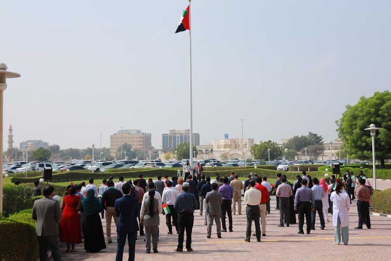 RAKMHSU celebration of  UAE Flag Day 2021 Photos at RAK Medical & Health Sciences University, 2021-22 — photograph 39 of 44