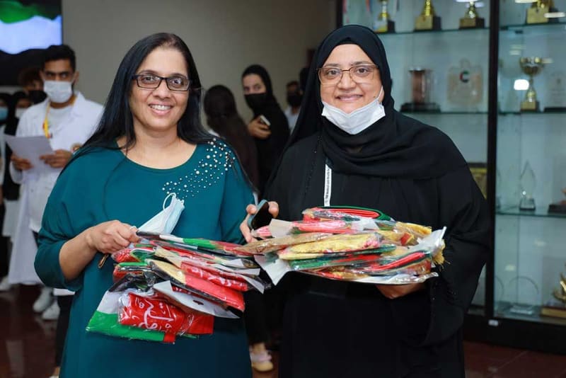 RAKMHSU celebration of  UAE Flag Day 2021Photos at RAK Medical & Health Sciences University, 2021-22 — photograph 19 of 48