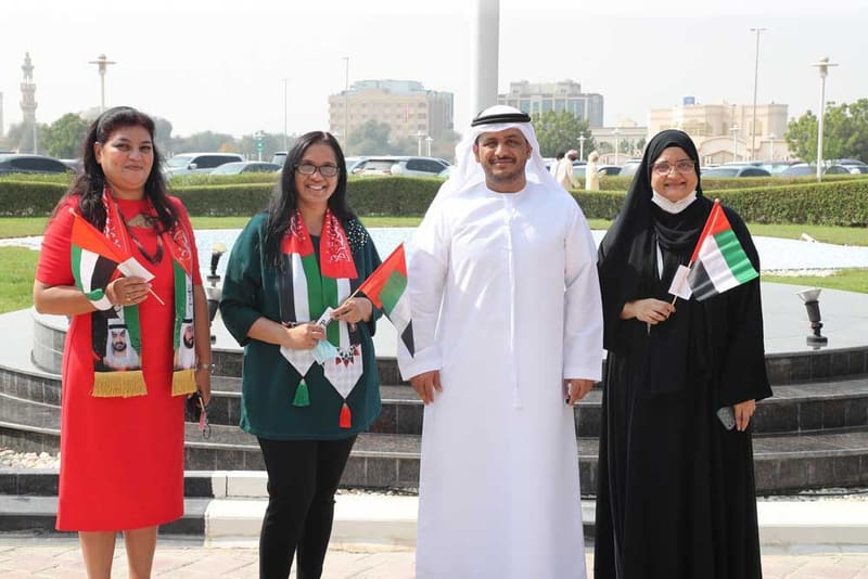 RAKMHSU celebration of  UAE Flag Day 2021Photos at RAK Medical & Health Sciences University, 2021-22 — photograph 38 of 48
